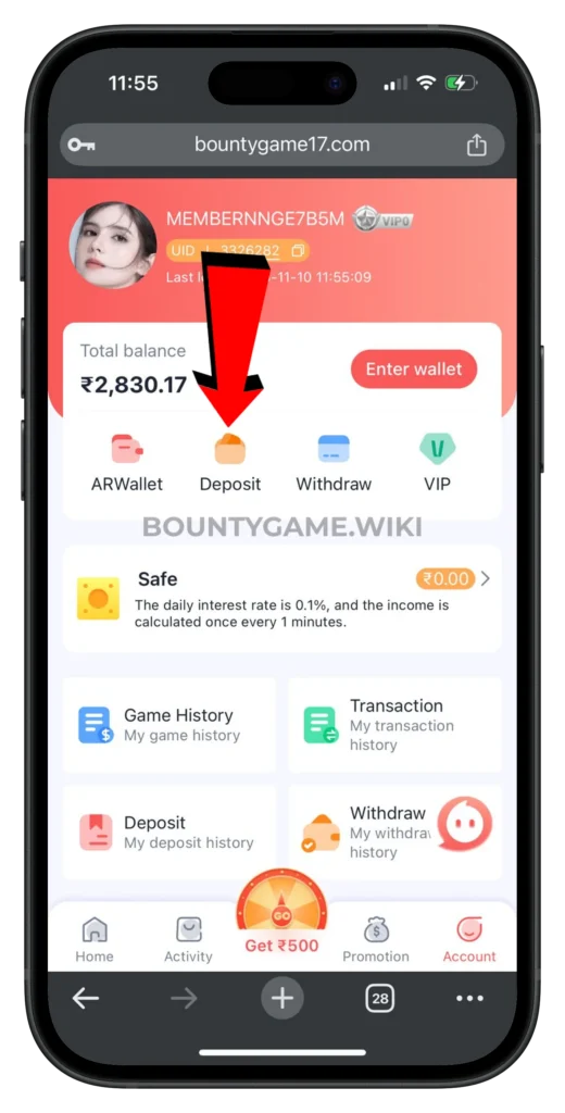 bounty-game-deposit