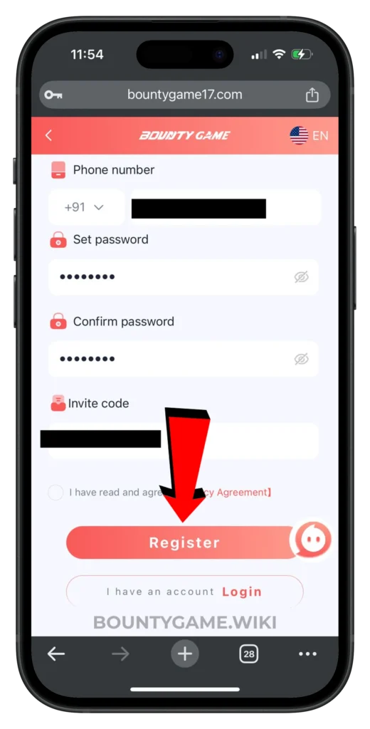 bounty-game-register