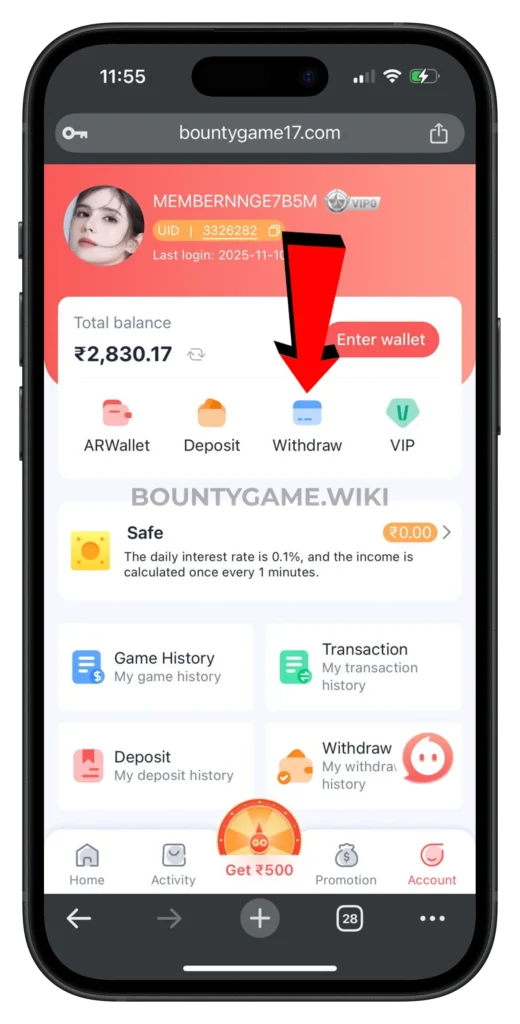 bounty-game-withdraw